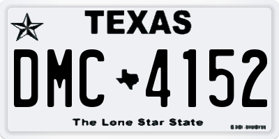 TX license plate DMC4152