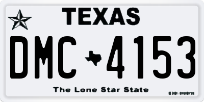 TX license plate DMC4153