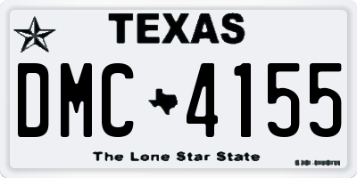 TX license plate DMC4155