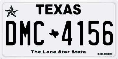 TX license plate DMC4156