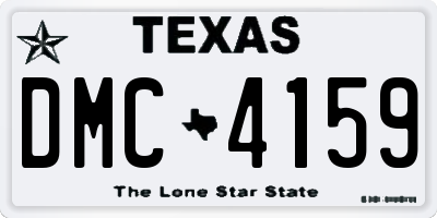 TX license plate DMC4159