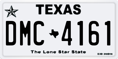 TX license plate DMC4161
