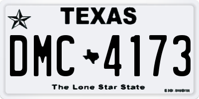 TX license plate DMC4173