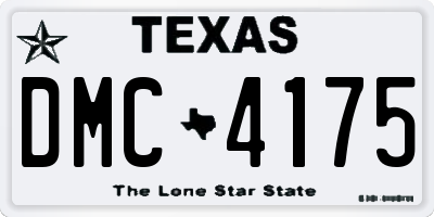 TX license plate DMC4175