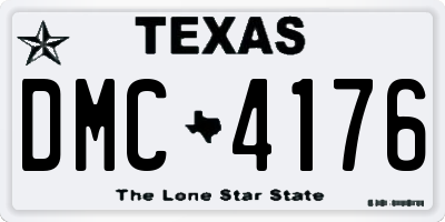TX license plate DMC4176