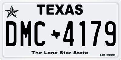 TX license plate DMC4179
