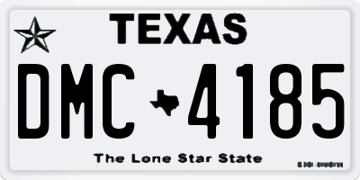 TX license plate DMC4185