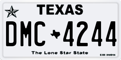 TX license plate DMC4244