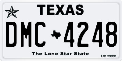 TX license plate DMC4248