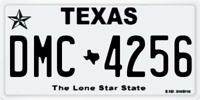TX license plate DMC4256