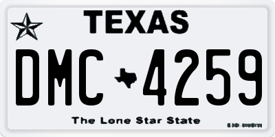 TX license plate DMC4259