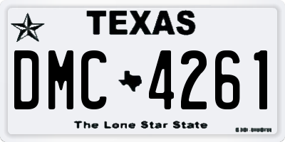 TX license plate DMC4261