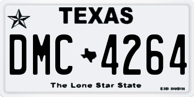 TX license plate DMC4264