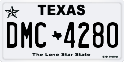 TX license plate DMC4280