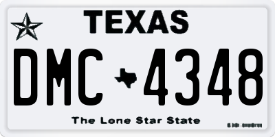 TX license plate DMC4348
