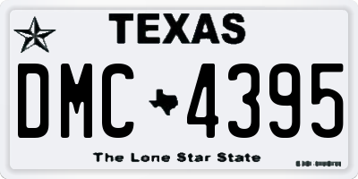 TX license plate DMC4395