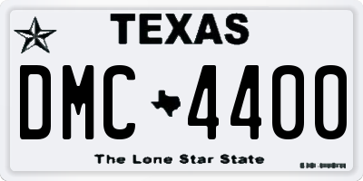 TX license plate DMC4400