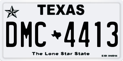 TX license plate DMC4413