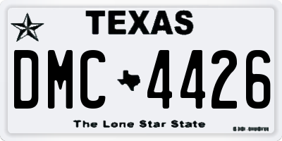 TX license plate DMC4426
