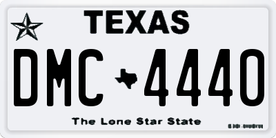 TX license plate DMC4440