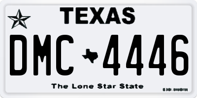 TX license plate DMC4446