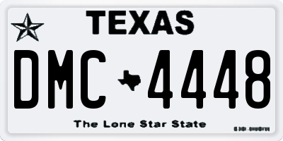 TX license plate DMC4448