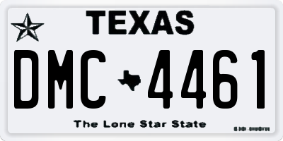 TX license plate DMC4461
