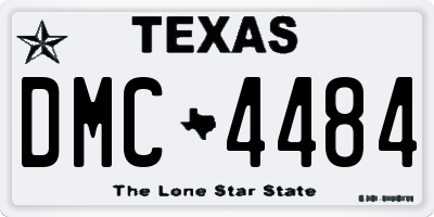 TX license plate DMC4484