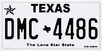 TX license plate DMC4486