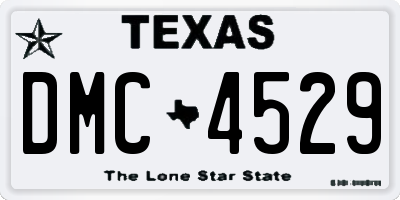 TX license plate DMC4529