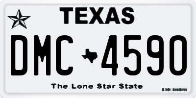 TX license plate DMC4590