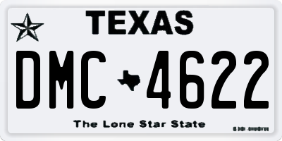 TX license plate DMC4622