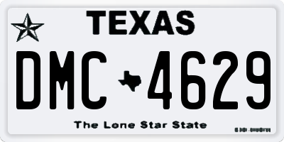 TX license plate DMC4629