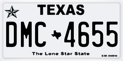 TX license plate DMC4655