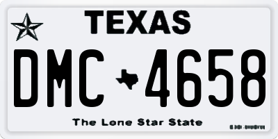 TX license plate DMC4658