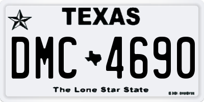 TX license plate DMC4690