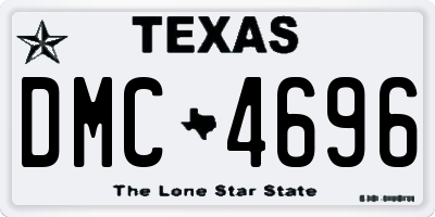TX license plate DMC4696