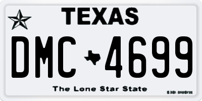 TX license plate DMC4699