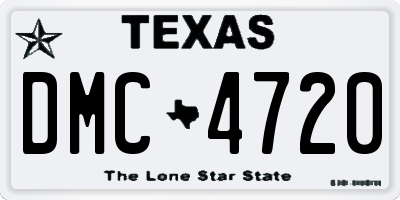 TX license plate DMC4720