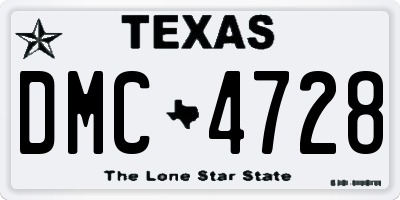 TX license plate DMC4728