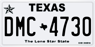 TX license plate DMC4730