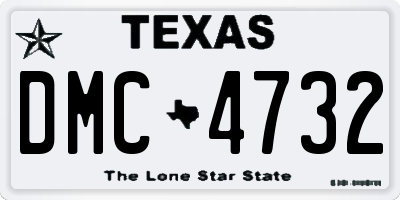TX license plate DMC4732