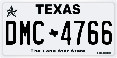 TX license plate DMC4766