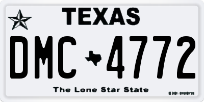 TX license plate DMC4772