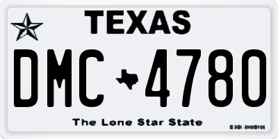 TX license plate DMC4780