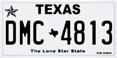 TX license plate DMC4813