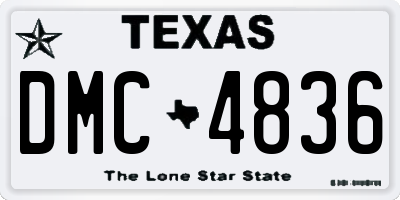 TX license plate DMC4836