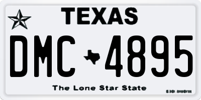 TX license plate DMC4895