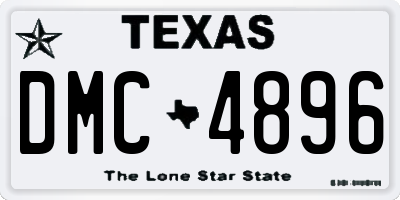 TX license plate DMC4896
