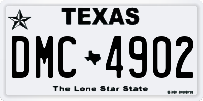 TX license plate DMC4902